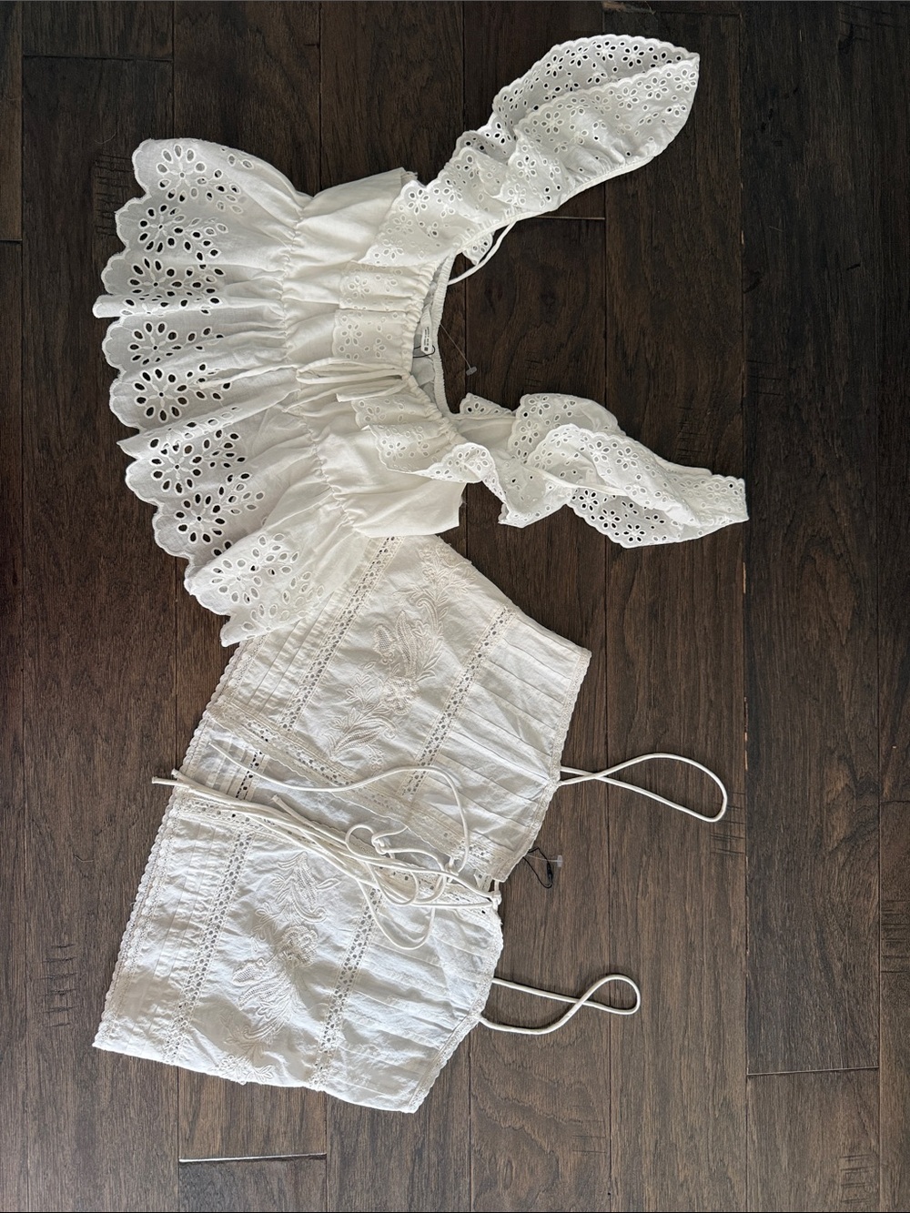 Never Worn Zara White Crop Top S/M